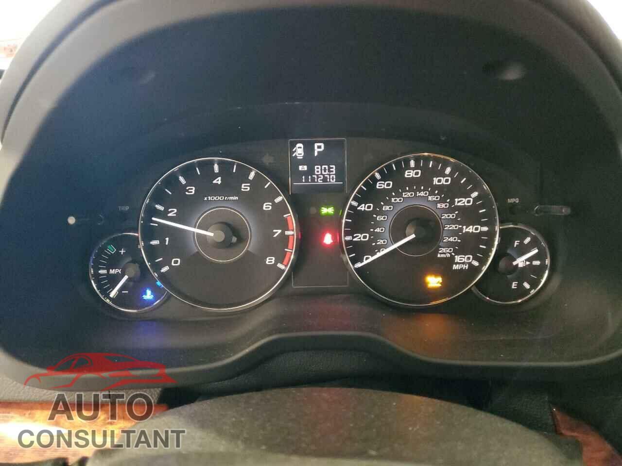 SUBARU OUTBACK 2012 - 4S4BRDKC4C2280197