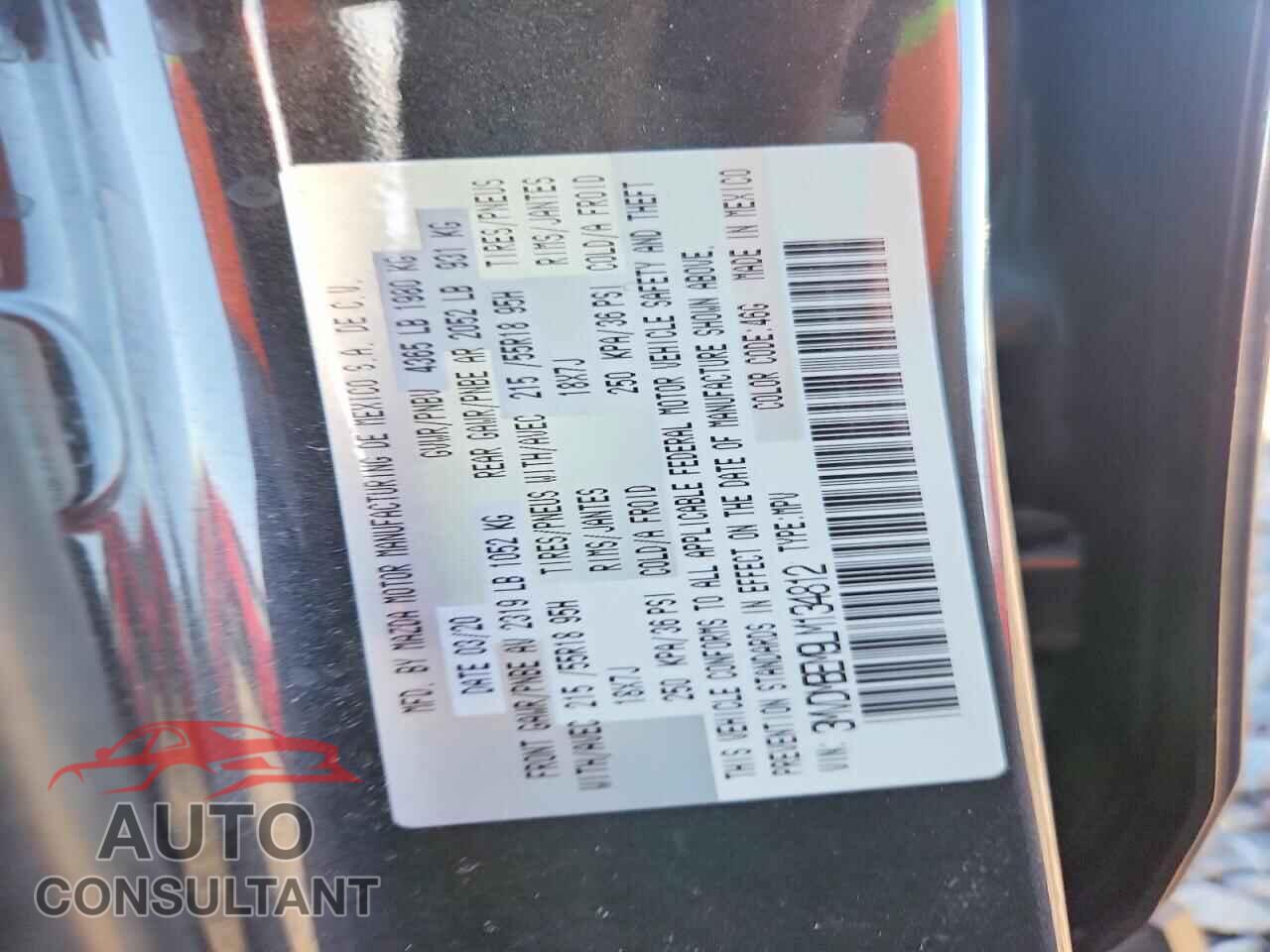 MAZDA CX30 2020 - 3MVDMBEM9LM134812