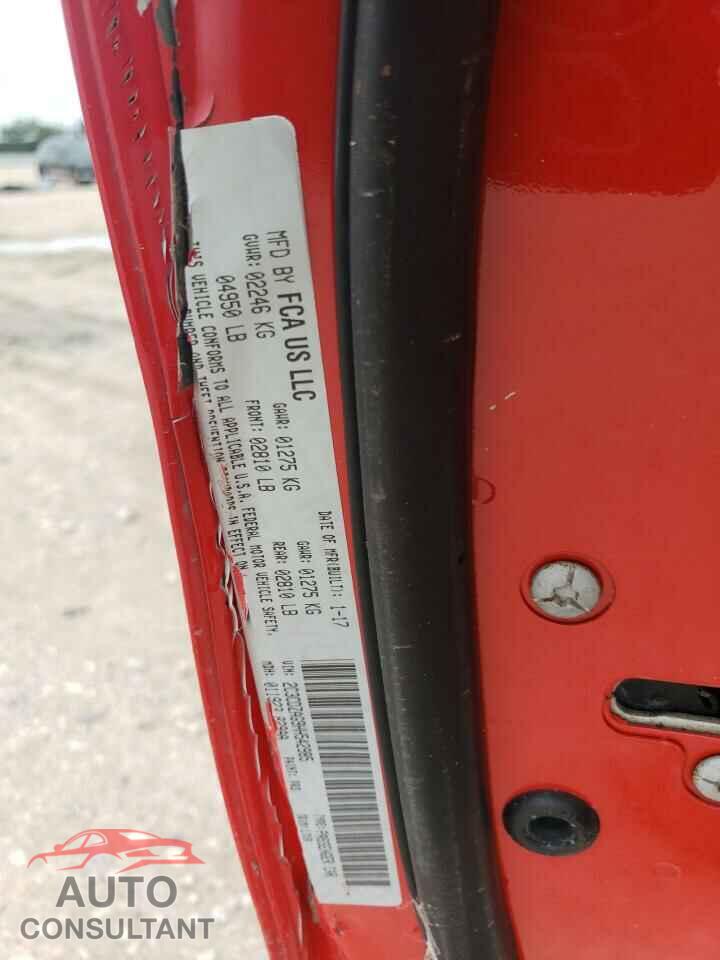 DODGE CHALLENGER 2017 - 2C3CDZAG9HH542985