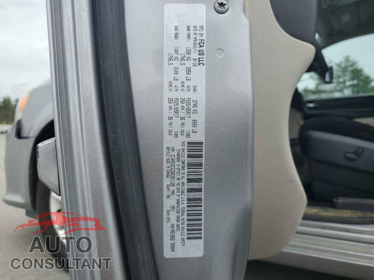 DODGE CARAVAN 2016 - 2C4RDGCG3GR381128