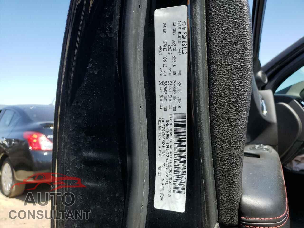 DODGE DURANGO 2017 - 1C4SDHCT4HC906597