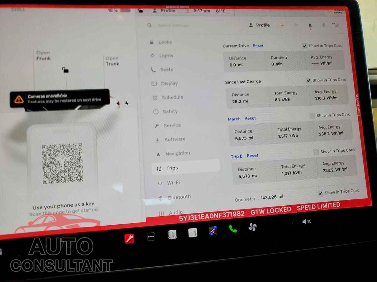 TESLA MODEL 3 2022 - 5YJ3E1EA0NF371982