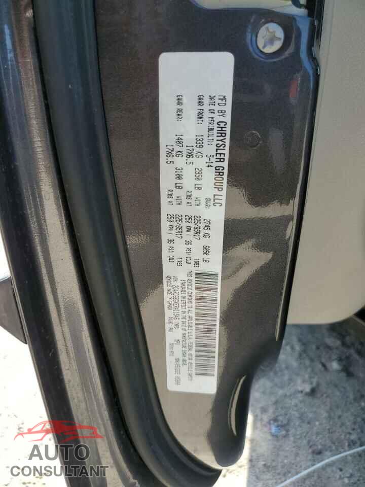 DODGE CARAVAN 2014 - 2C4RDGBGXER411546