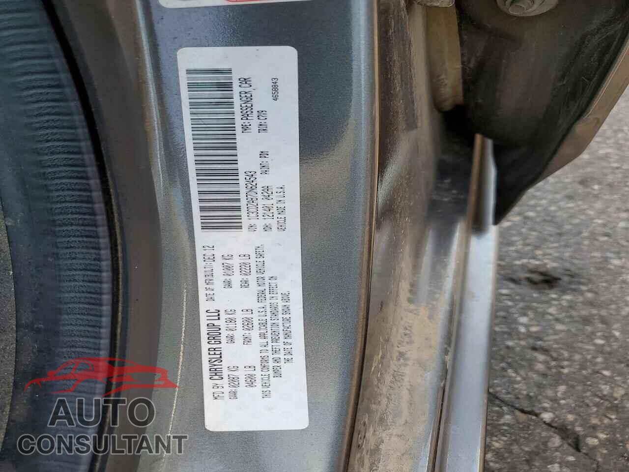 DODGE AVENGER 2013 - 1C3CDZAB7DN624543