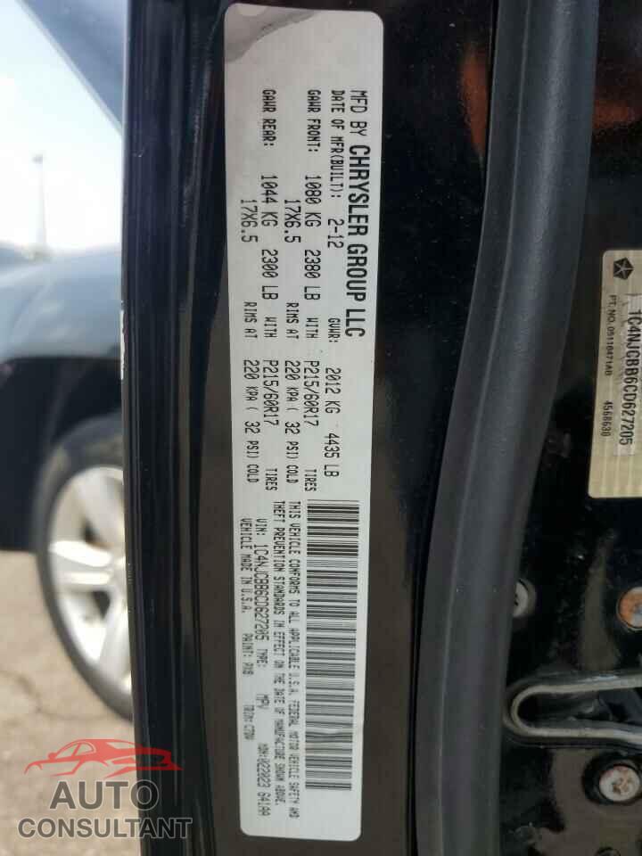 JEEP COMPASS 2012 - 1C4NJCBB6CD627205