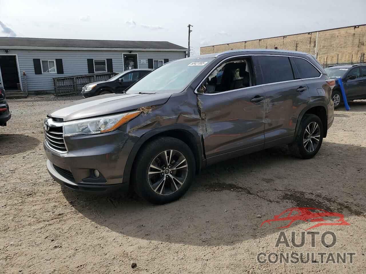 TOYOTA HIGHLANDER 2016 - 5TDJKRFH1GS343567