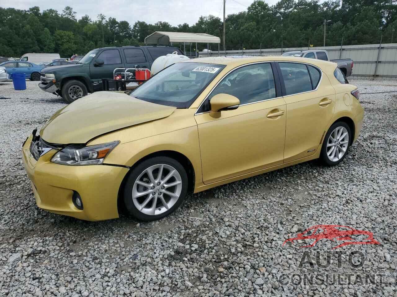 LEXUS CT 200 2012 - JTHKD5BH3C2054672