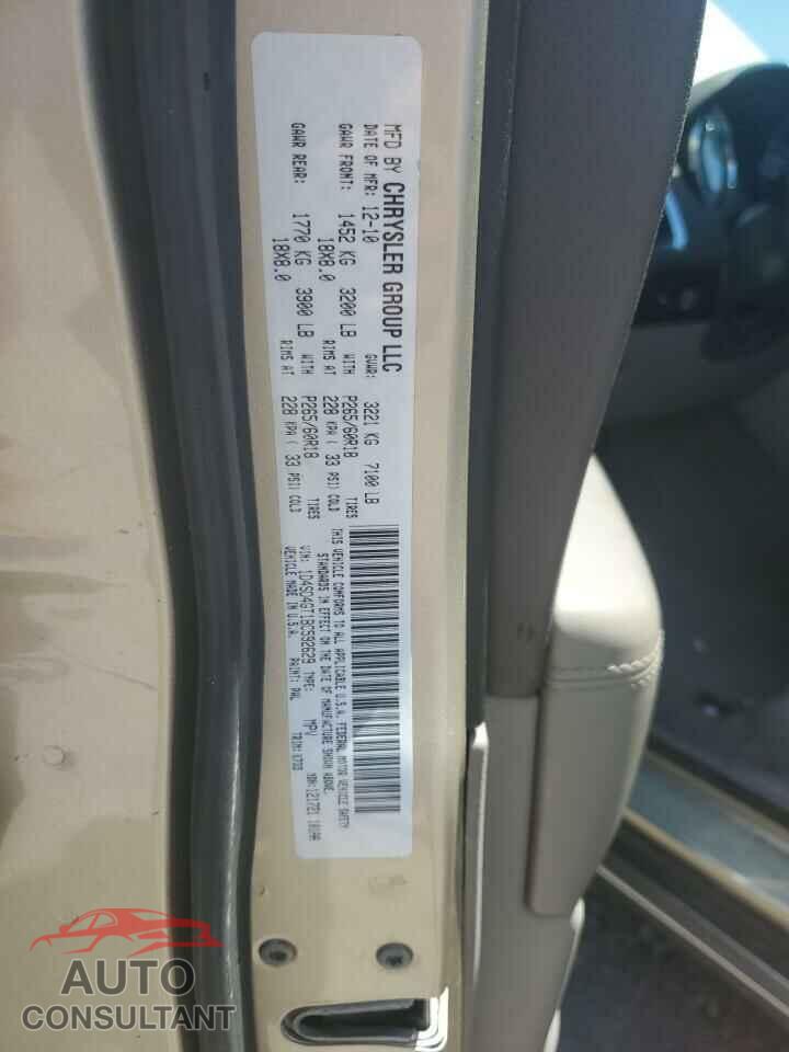 DODGE DURANGO 2011 - 1D4SD4GT1BC592629