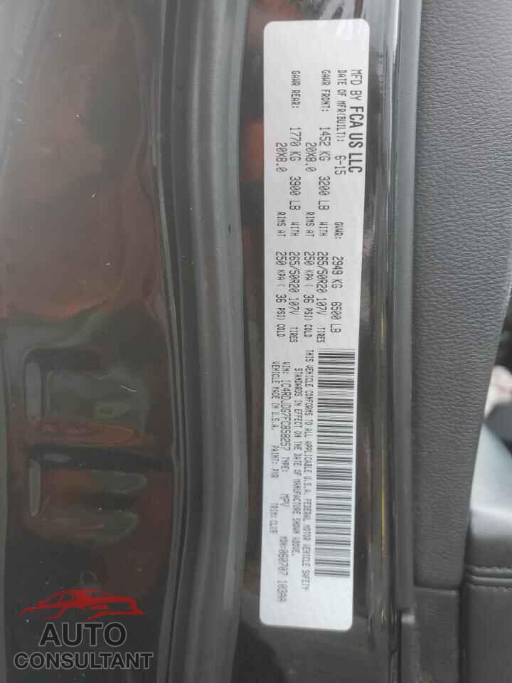 DODGE DURANGO 2015 - 1C4RDJDG7FC858257