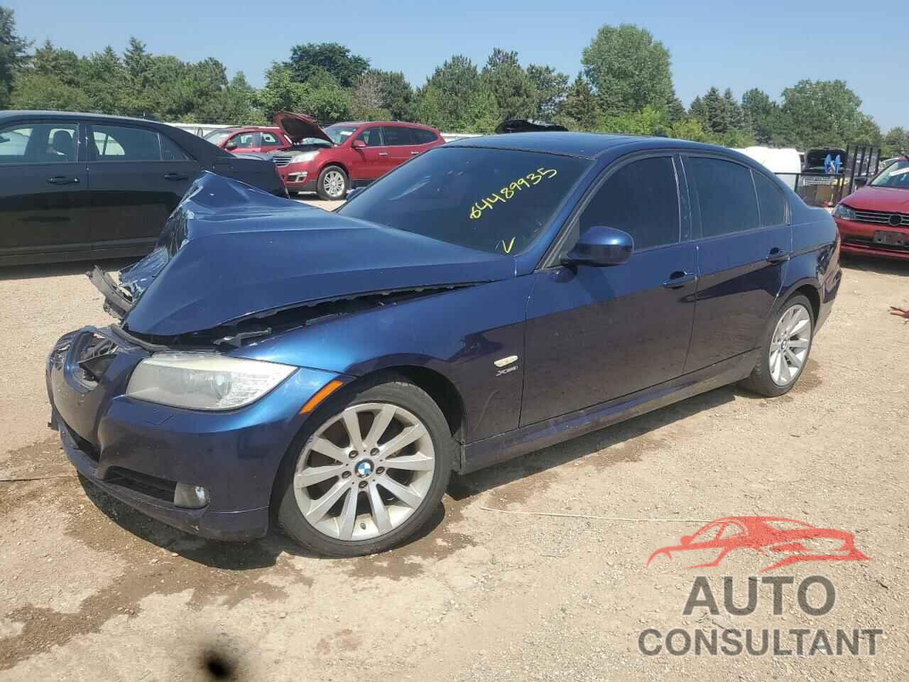 BMW 3 SERIES 2011 - WBAPK7C50BA971745