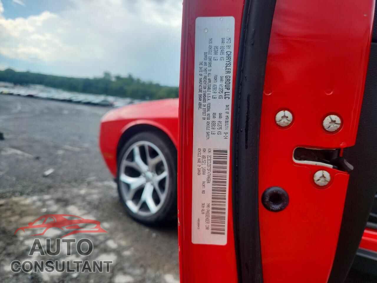 DODGE CHALLENGER 2015 - 2C3CDZBT5FH704684
