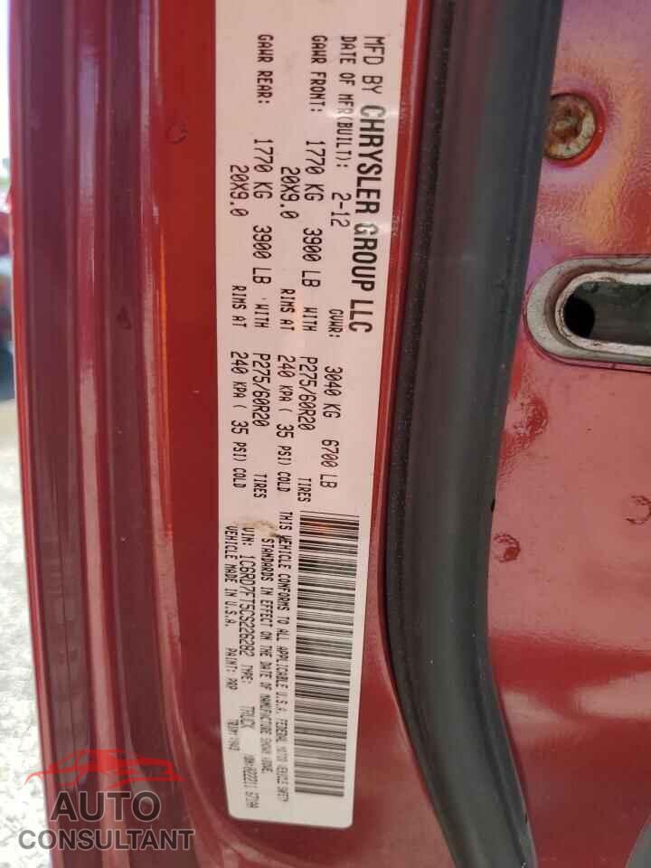 DODGE RAM 1500 2012 - 1C6RD7FT5CS226282