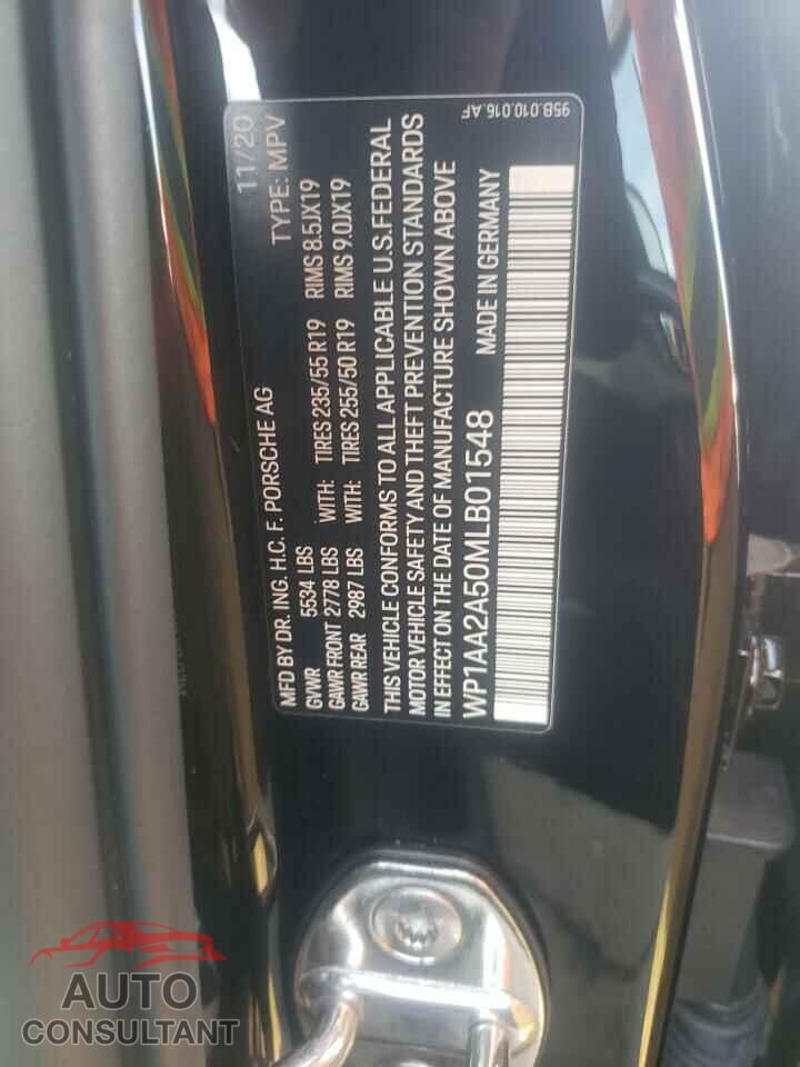 PORSCHE MACAN 2021 - WP1AA2A50MLB01548