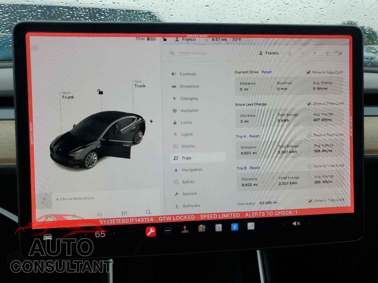 TESLA MODEL 3 2018 - 5YJ3E1EB0JF149154