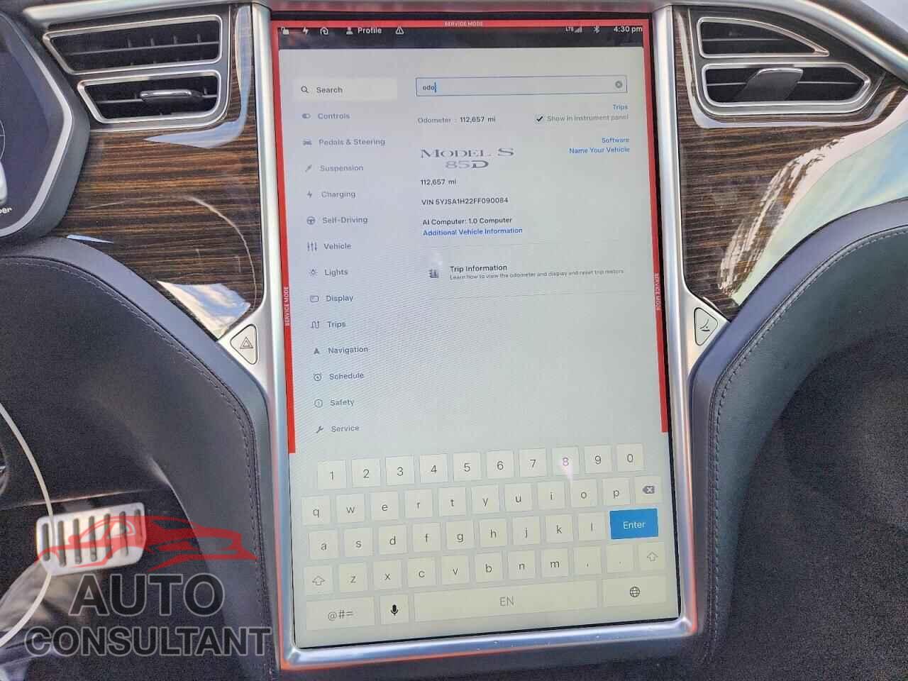 TESLA MODEL S 2015 - 5YJSA1H22FF090084