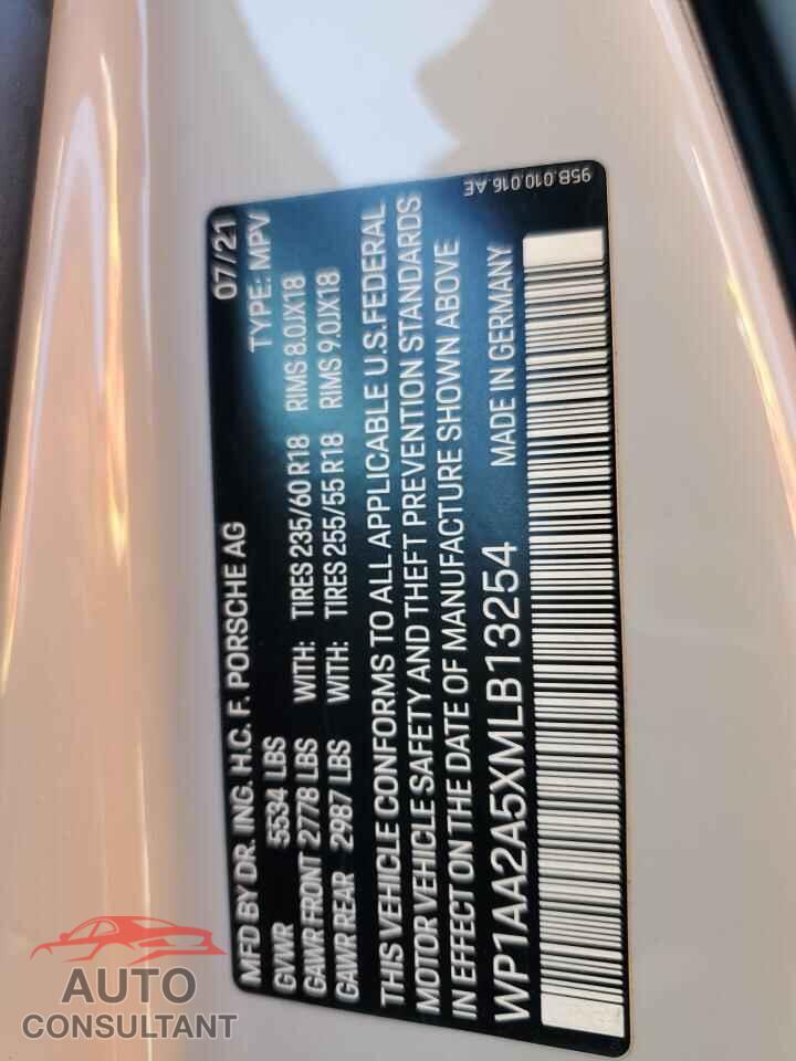 PORSCHE MACAN 2021 - WP1AA2A5XMLB13254