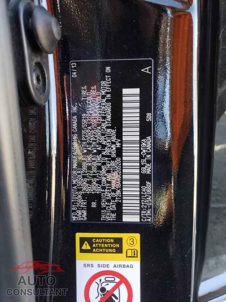LEXUS RX350 2013 - 2T2BK1BA4DC205200