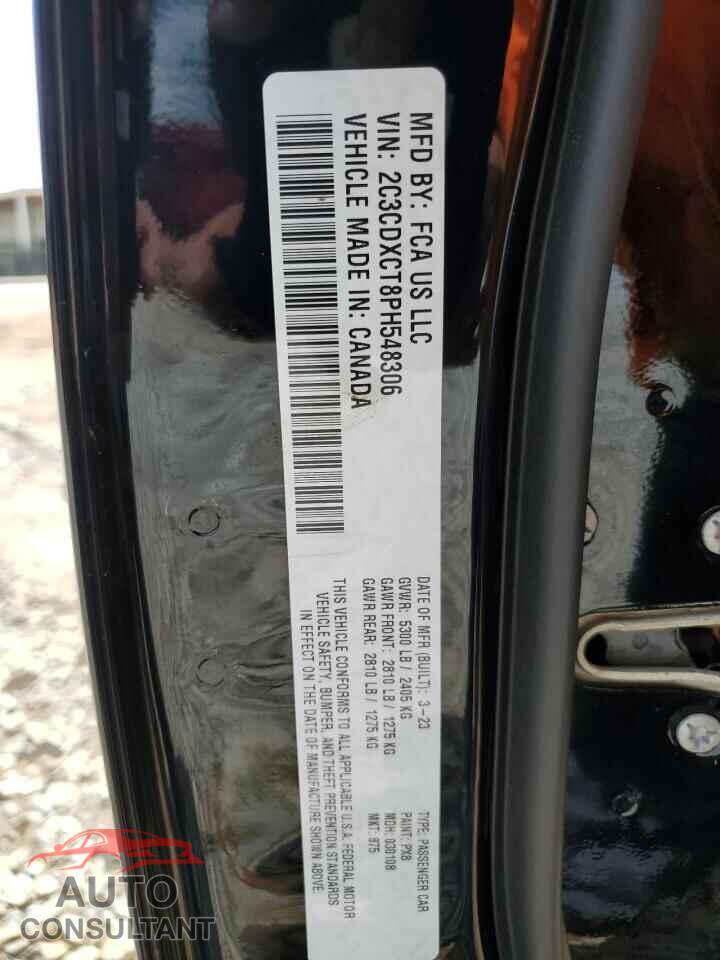 DODGE CHARGER 2023 - 2C3CDXCT8PH548306