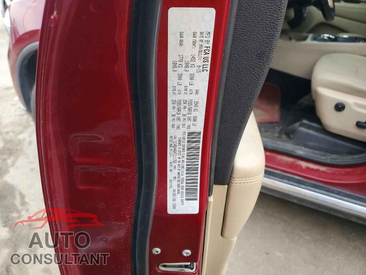 DODGE DURANGO 2015 - 1C4RDHAGXFC111765