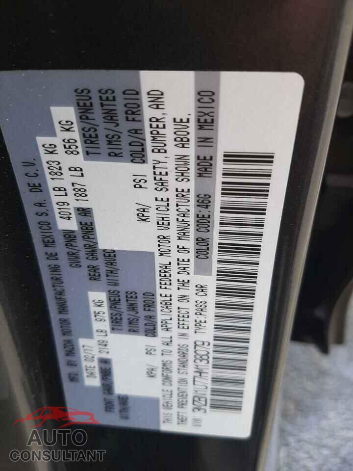 MAZDA 3 2017 - 3MZBN1U77HM138079