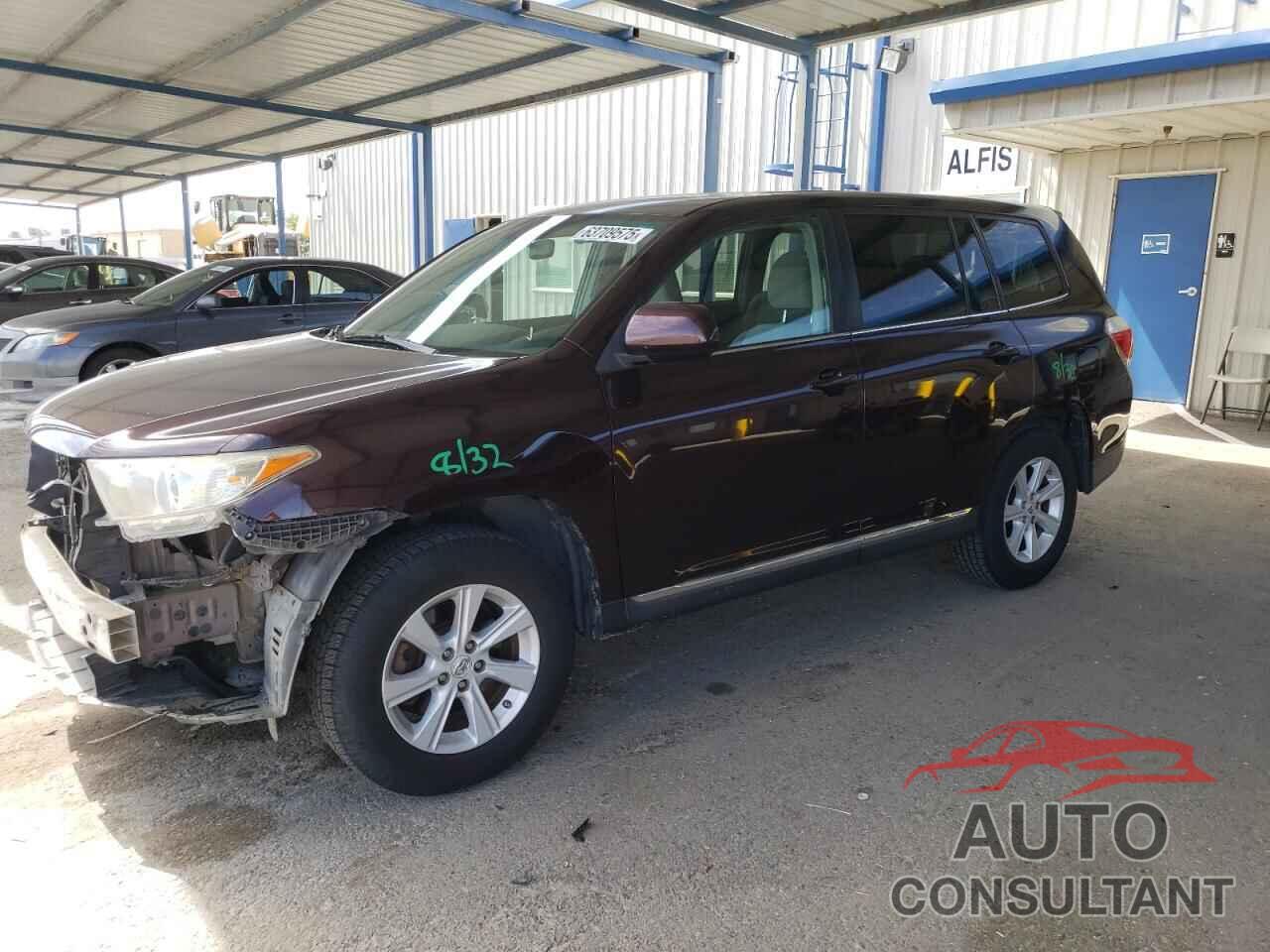 TOYOTA HIGHLANDER 2012 - 5TDZA3EH2CS020661