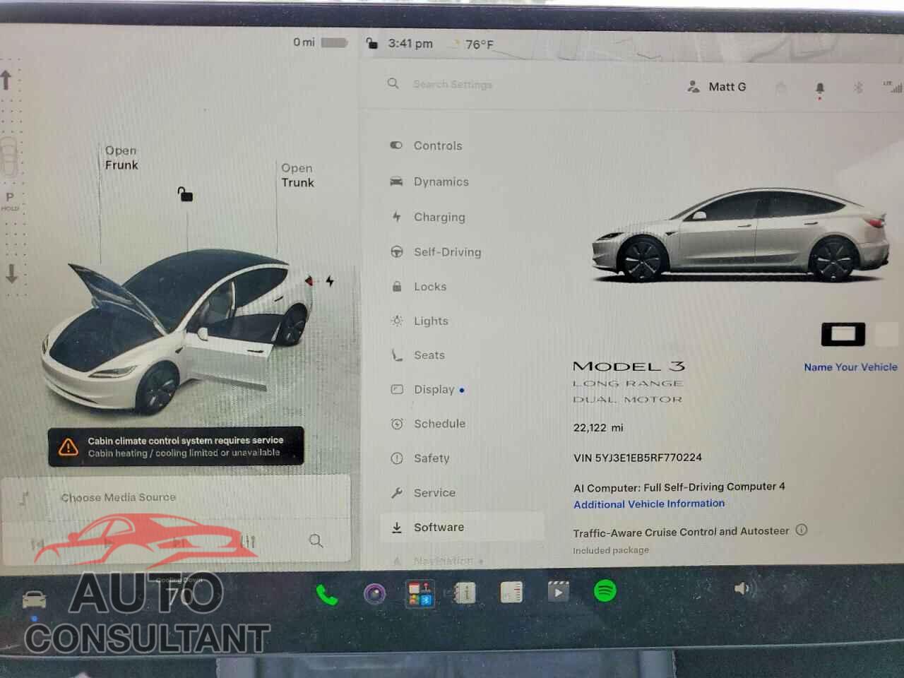 TESLA MODEL 3 2024 - 5YJ3E1EB5RF770224