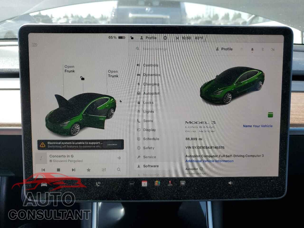 TESLA MODEL 3 2018 - 5YJ3E1EB4JF145575