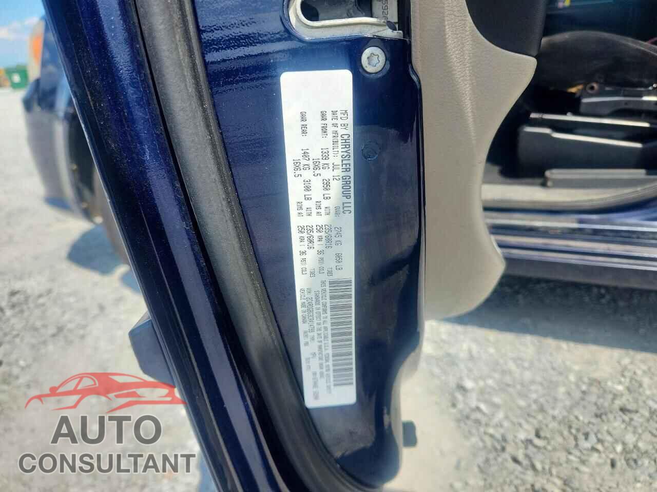 DODGE CARAVAN 2012 - 2C4RDGBG3CR414799