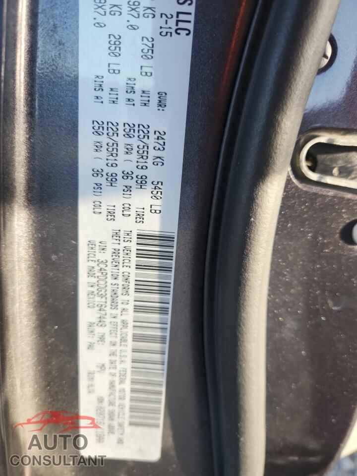 DODGE JOURNEY 2015 - 3C4PDCDG3FT647449