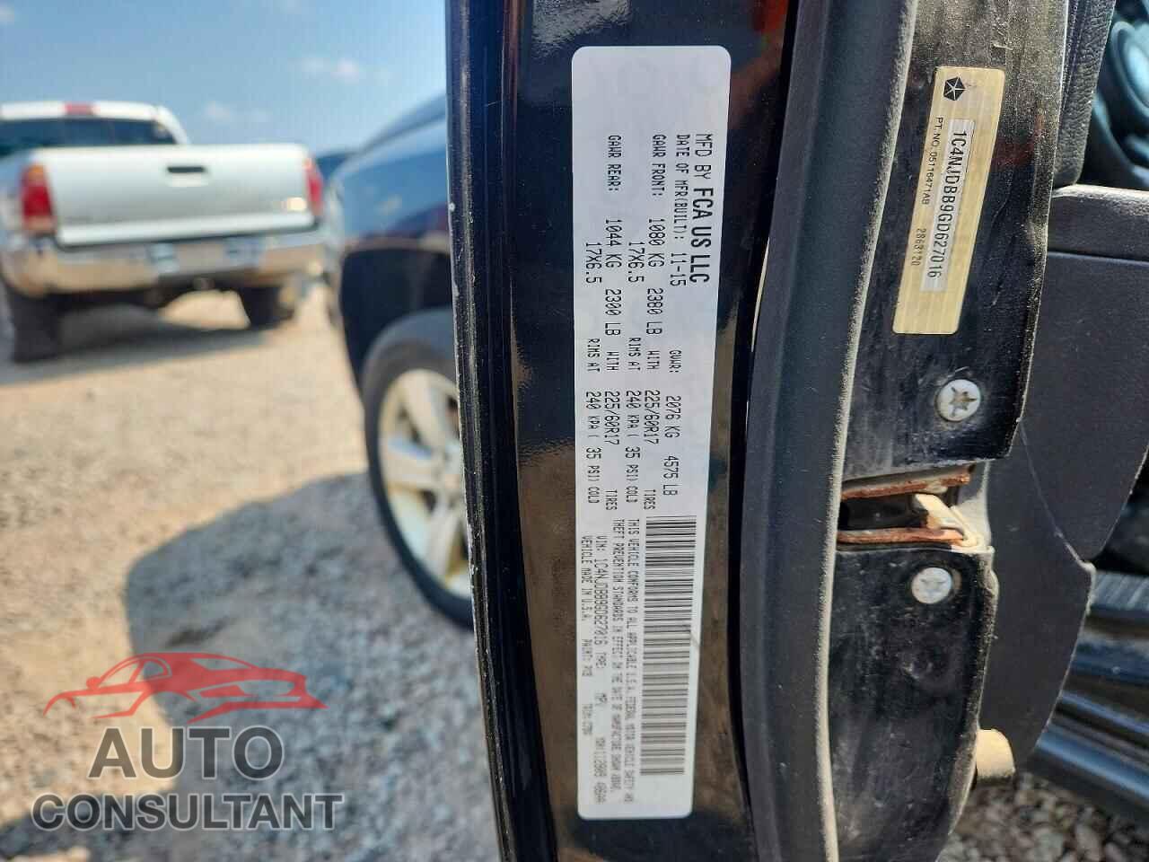 JEEP COMPASS 2016 - 1C4NJDBB9GD627016