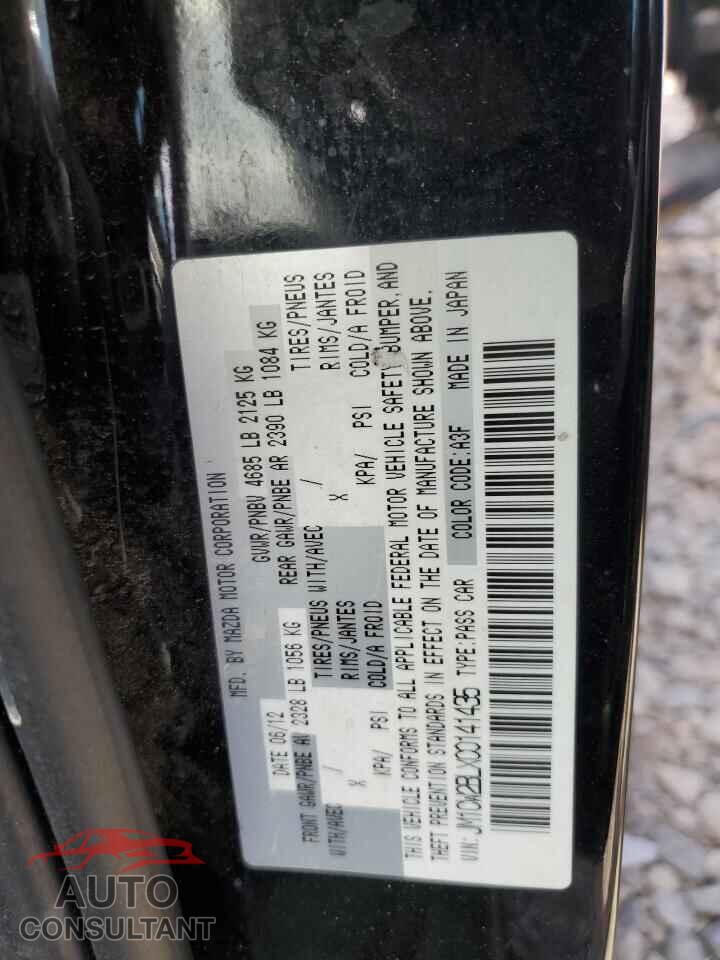 MAZDA 5 2012 - JM1CW2BLXC0141435