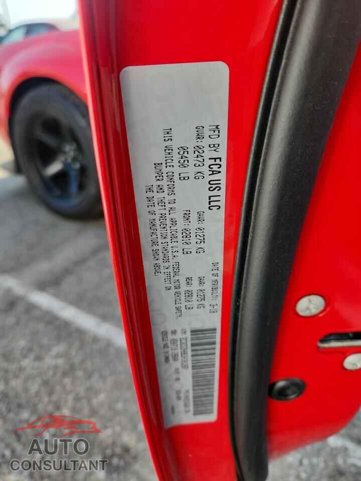 DODGE CHALLENGER 2018 - 2C3CDZH99JH101287