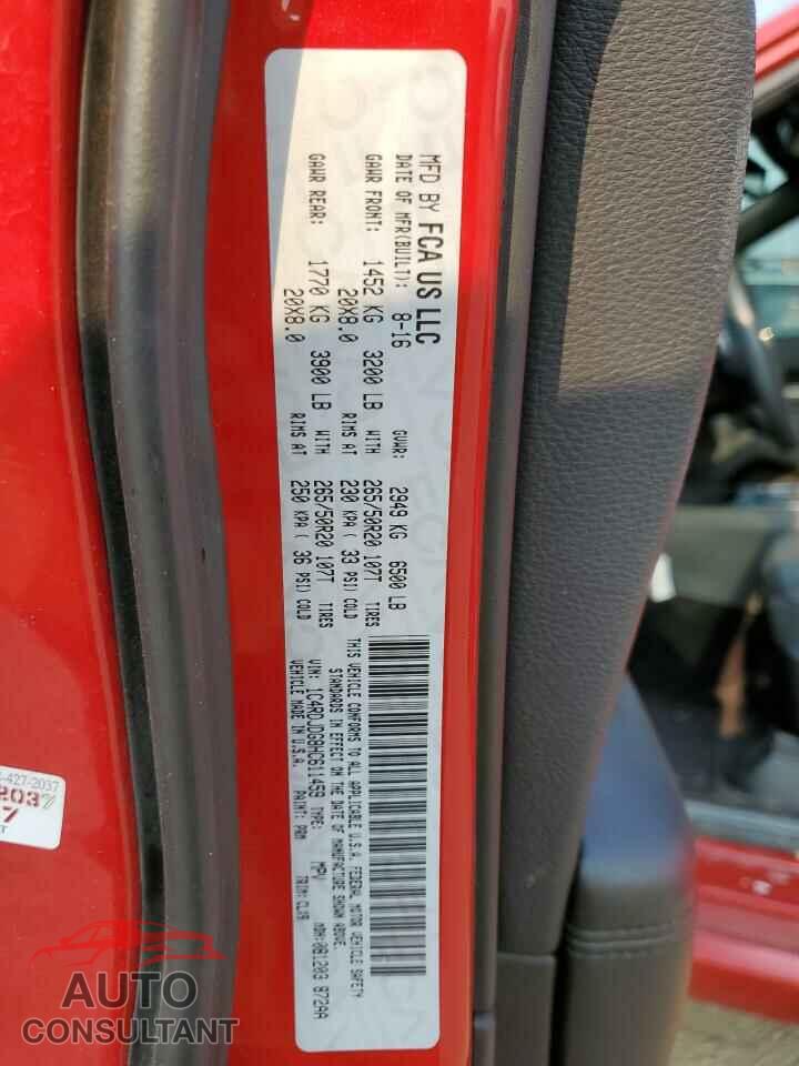 DODGE DURANGO 2017 - 1C4RDJDG8HC611459