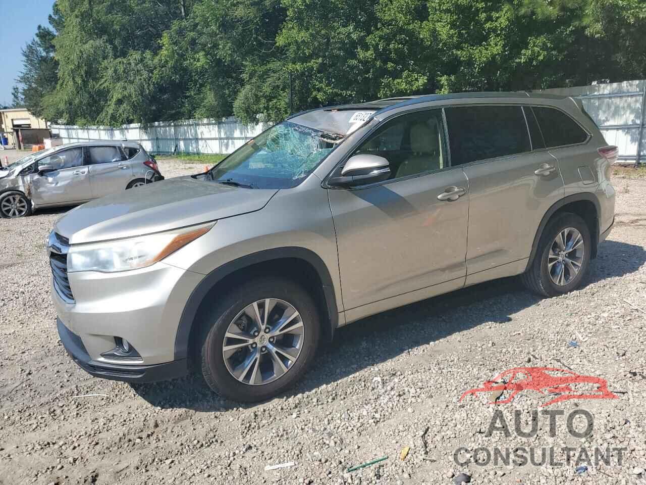 TOYOTA HIGHLANDER 2015 - 5TDKKRFH3FS075950