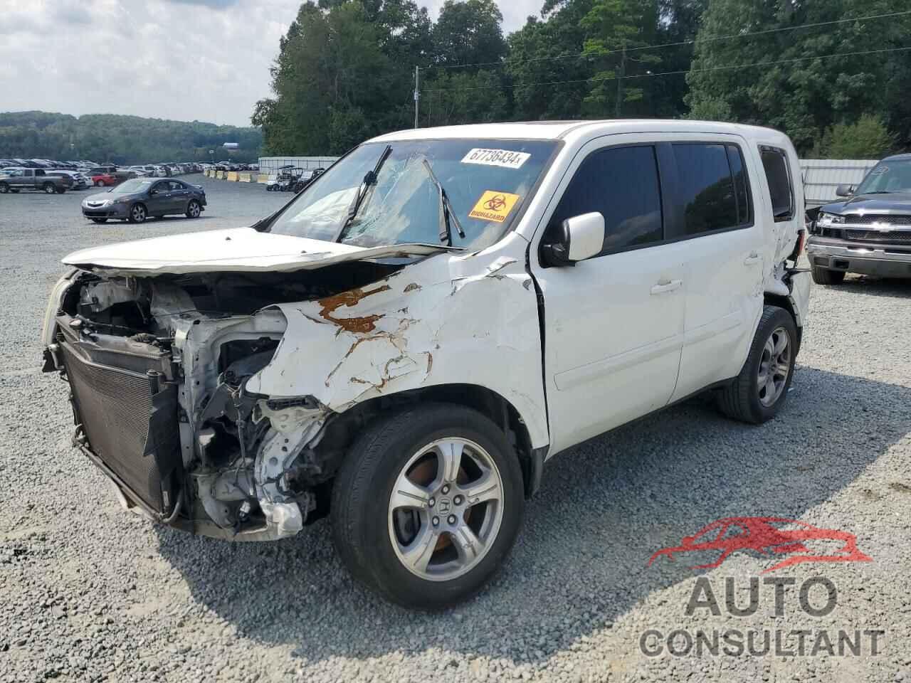 HONDA PILOT 2013 - 5FNYF3H66DB014262