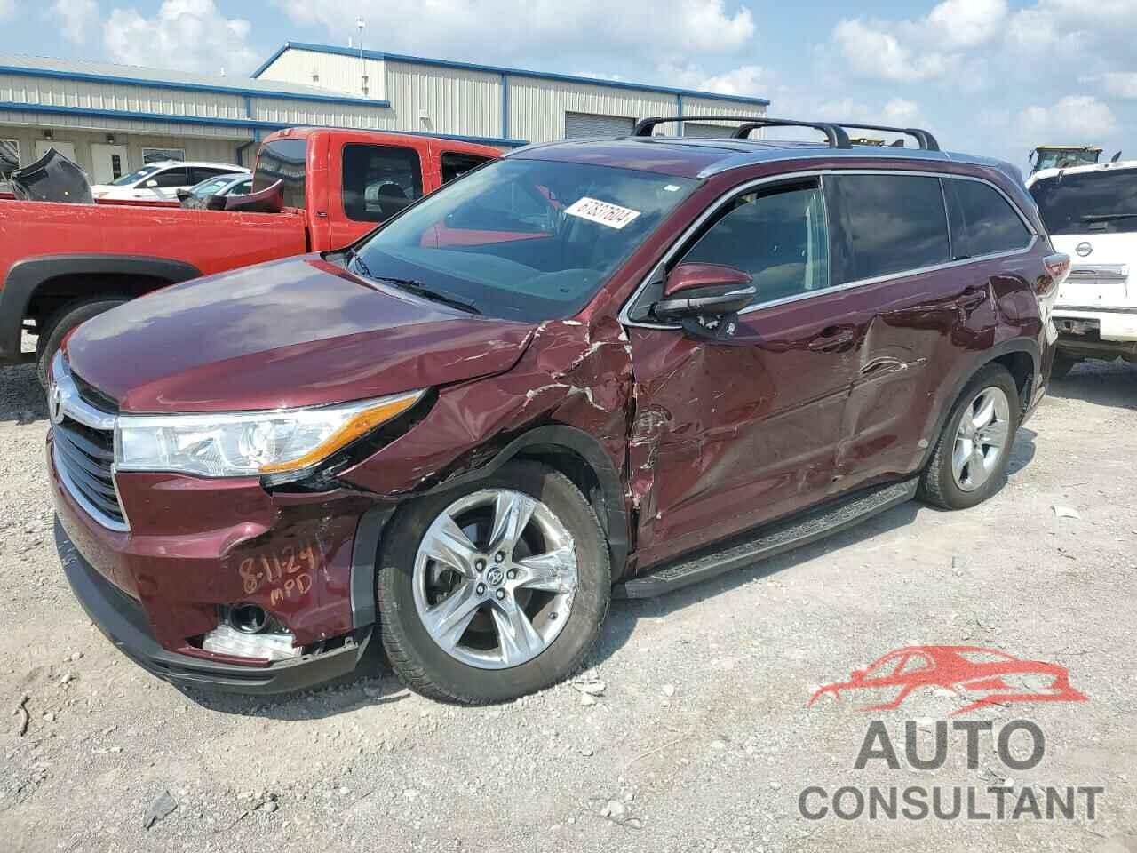 TOYOTA HIGHLANDER 2016 - 5TDYKRFH1GS130942