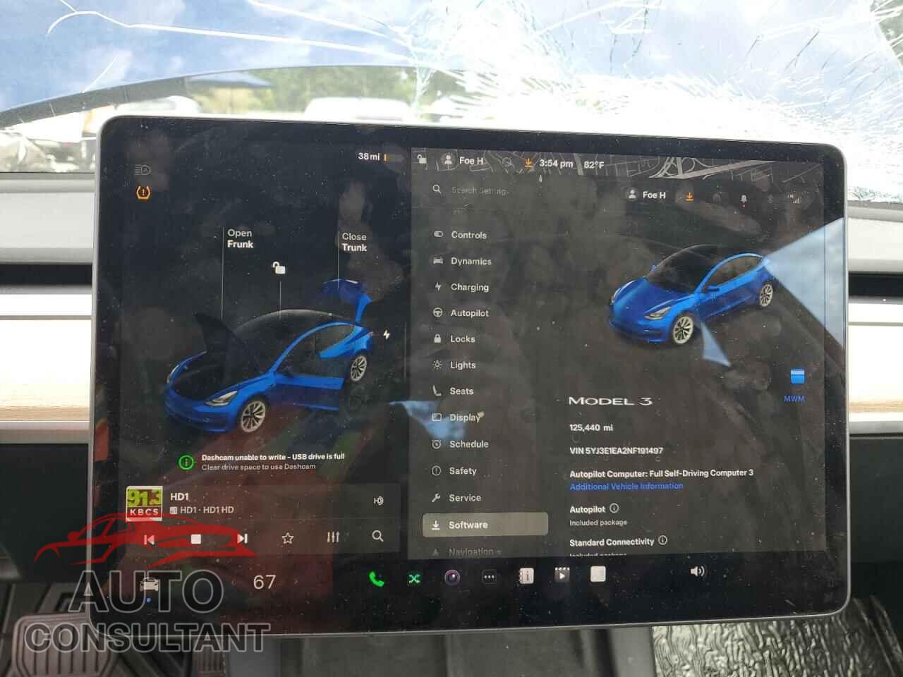 TESLA MODEL 3 2022 - 5YJ3E1EA2NF191497
