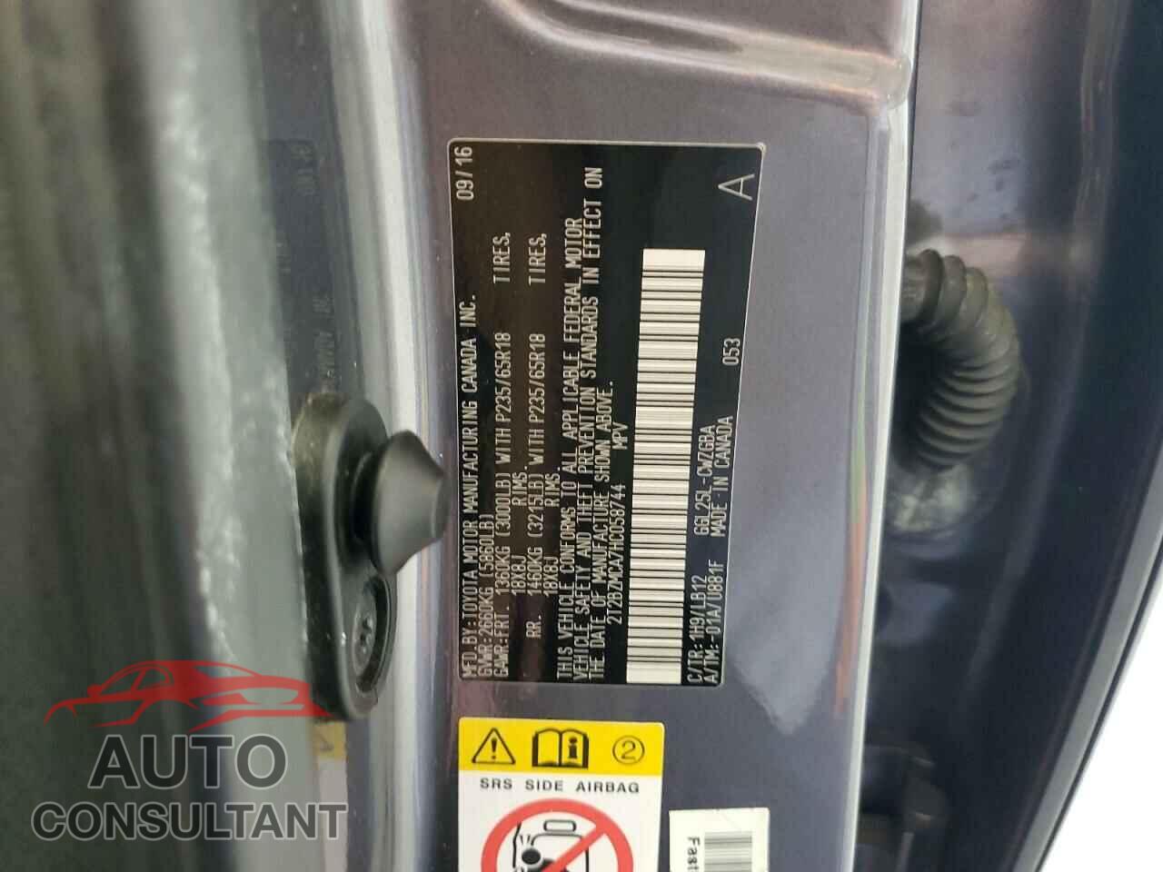 LEXUS RX350 2017 - 2T2BZMCA7HC058744