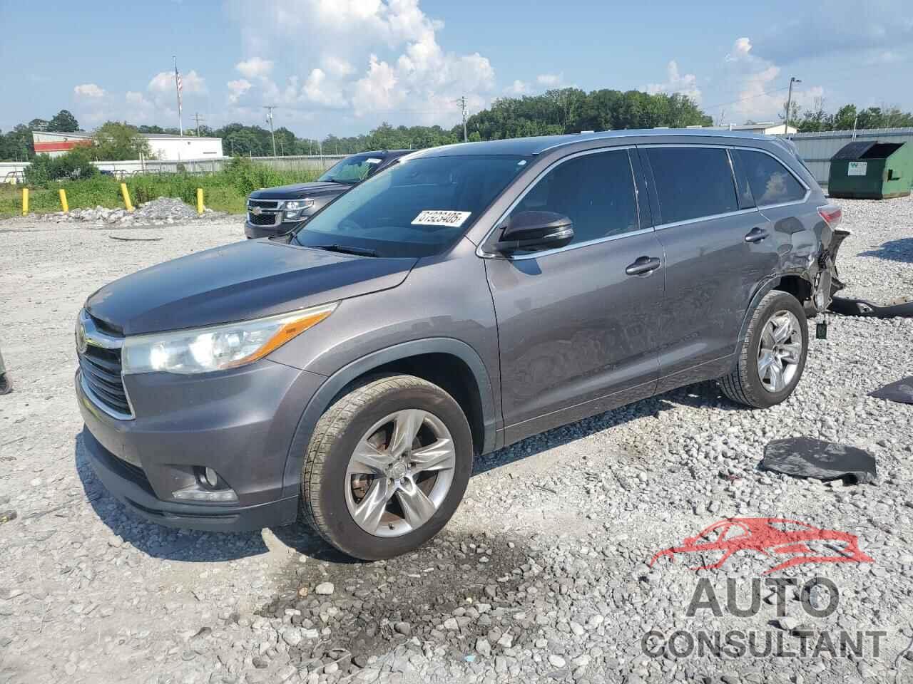 TOYOTA HIGHLANDER 2015 - 5TDYKRFH9FS065434
