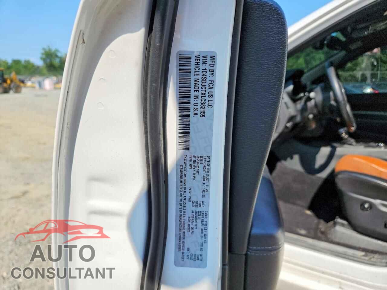 DODGE DURANGO 2020 - 1C4SDJCTXLC382159