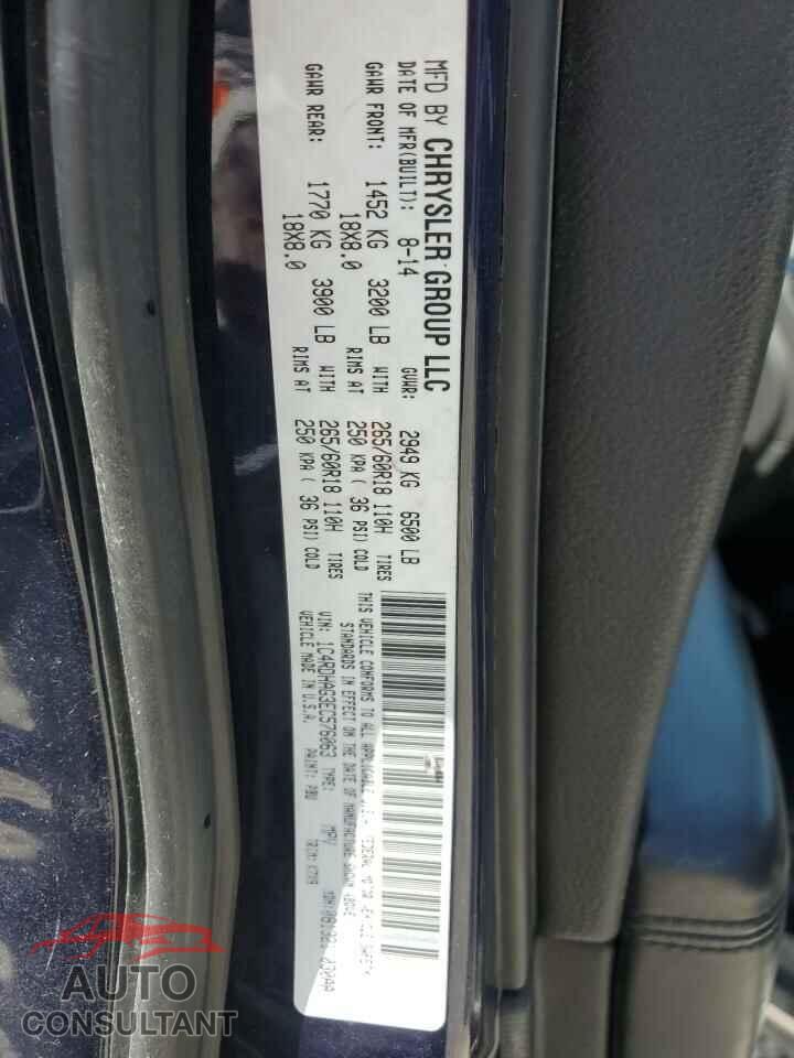 DODGE DURANGO 2014 - 1C4RDHAG3EC576063
