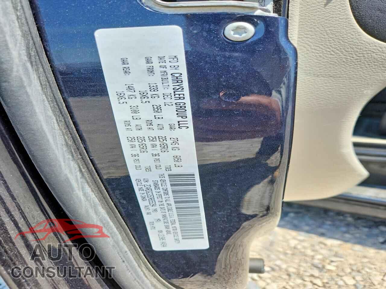 DODGE CARAVAN 2013 - 2C4RDGCG5DR655294