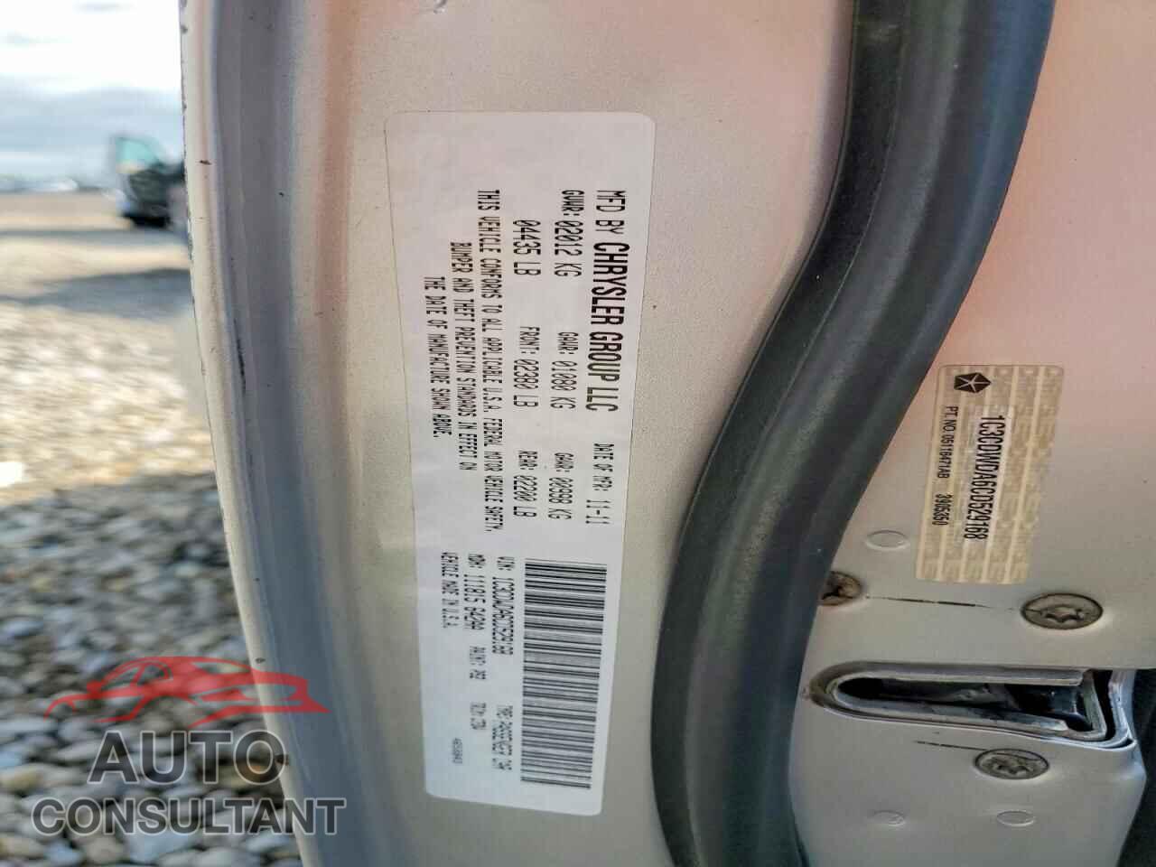 DODGE CALIBER 2012 - 1C3CDWDA6CD529168