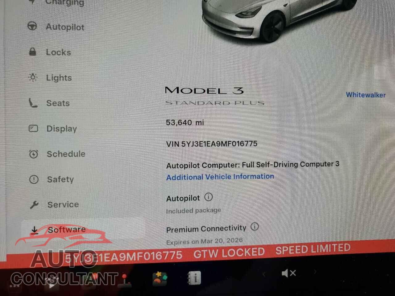 TESLA MODEL 3 2021 - 5YJ3E1EA9MF016775