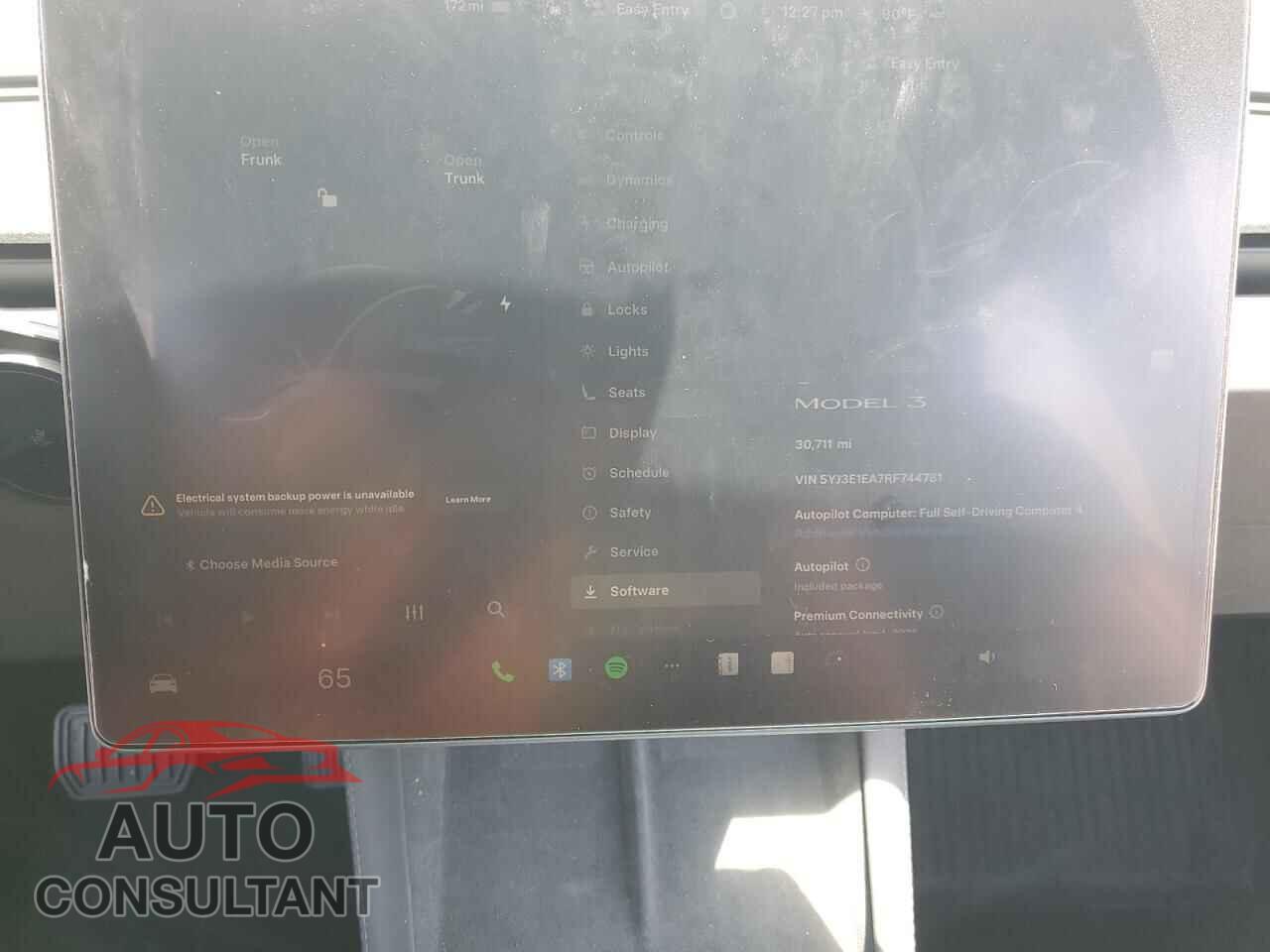 TESLA MODEL 3 2024 - 5YJ3E1EA7RF744781