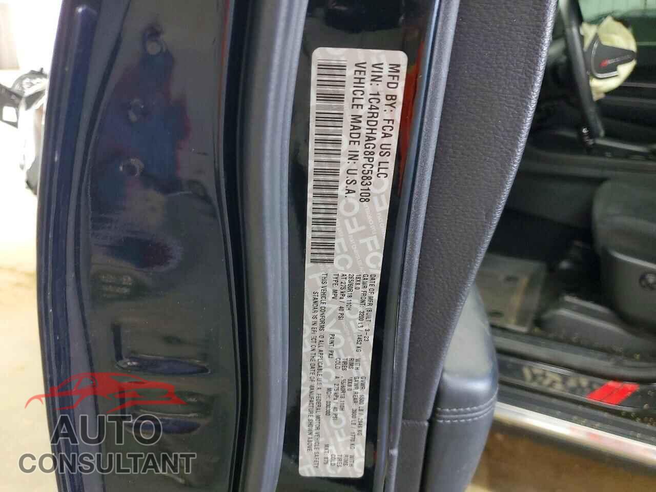 DODGE DURANGO 2023 - 1C4RDHAG8PC583108