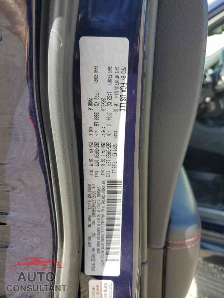 DODGE DURANGO 2017 - 1C4SDJCT4HC686403