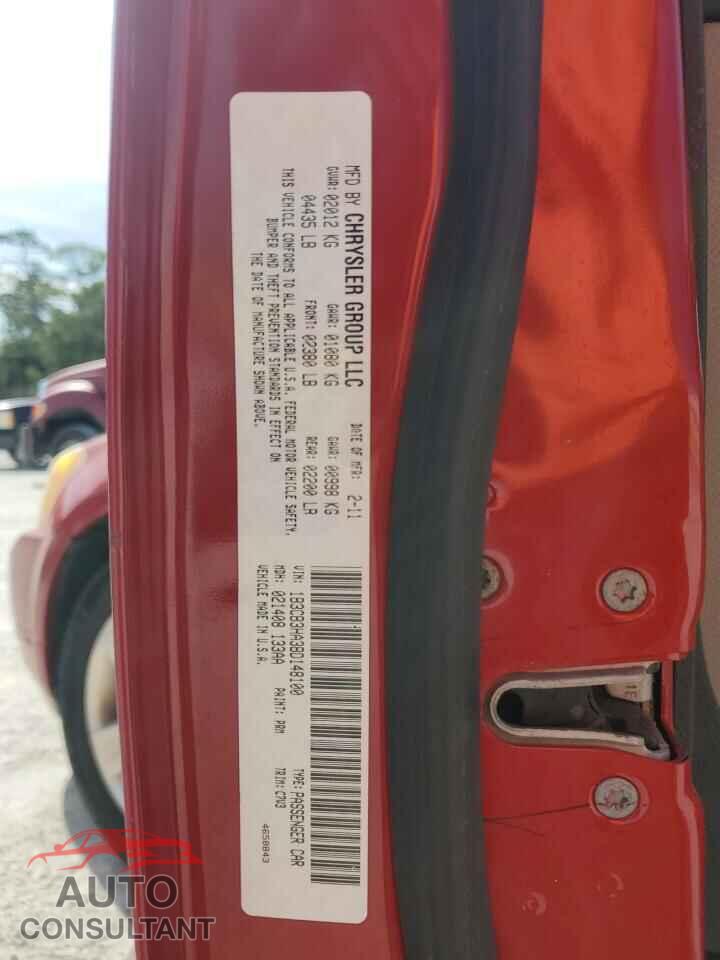 DODGE CALIBER 2011 - 1B3CB3HA3BD148100