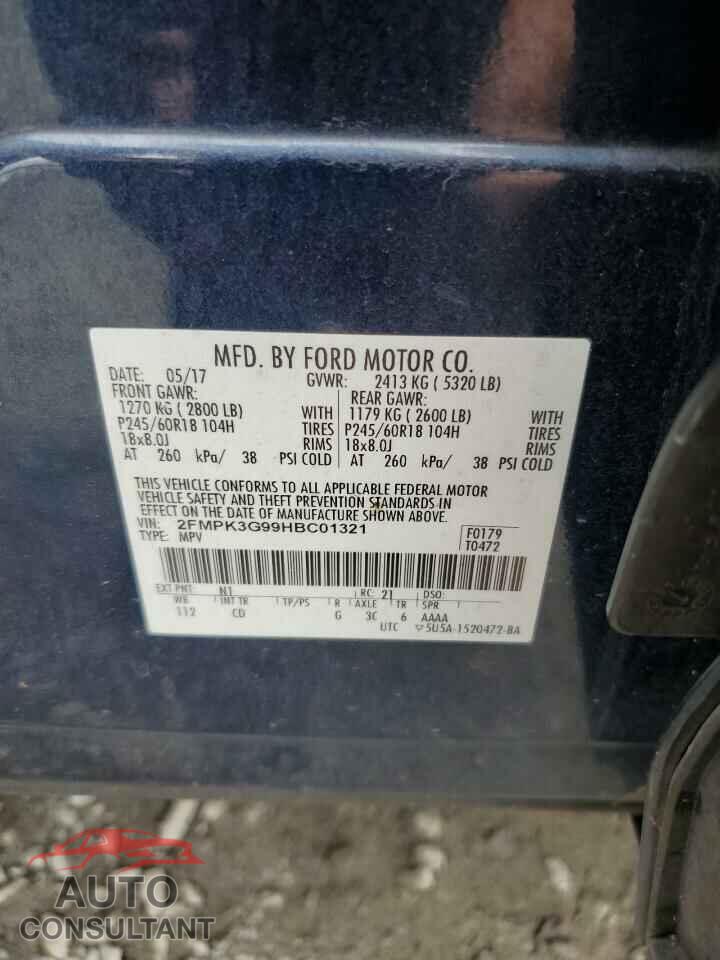FORD EDGE 2017 - 2FMPK3G99HBC01321