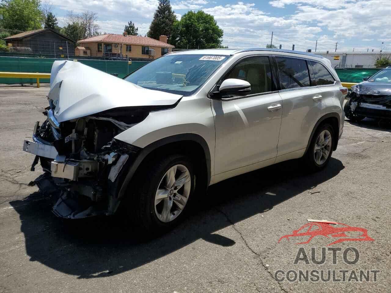 TOYOTA HIGHLANDER 2016 - 5TDDKRFH3GS258727